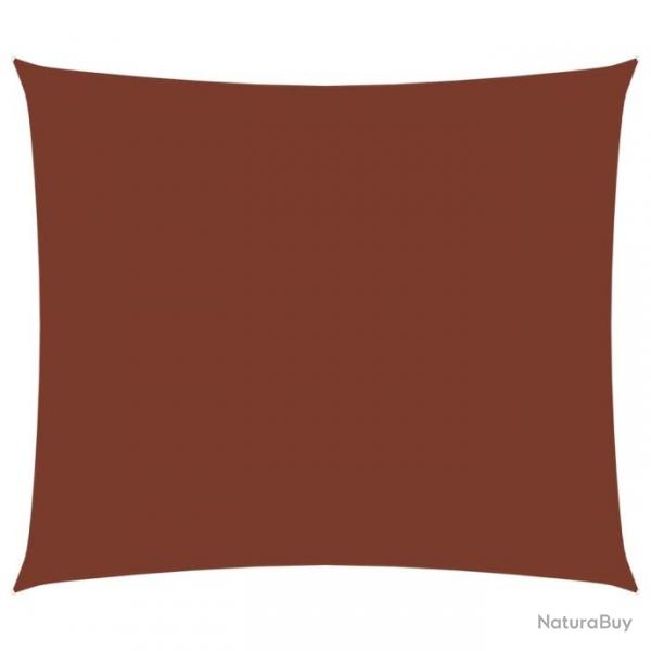 Voile de parasol Tissu Oxford rectangulaire 2,5x4 m Terre cuite 135372