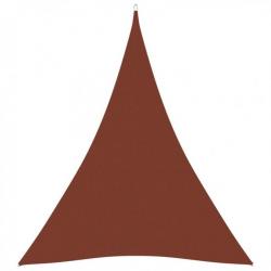 Voile de parasol Tissu Oxford triangulaire 3x4x4 m Terre cuite 135394