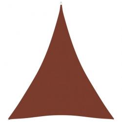 Voile de parasol Tissu Oxford triangulaire 3x4x4 m Terre cuite 135394