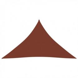 Voile de parasol Tissu Oxford triangulaire 5x5x6 m Terre cuite 135403