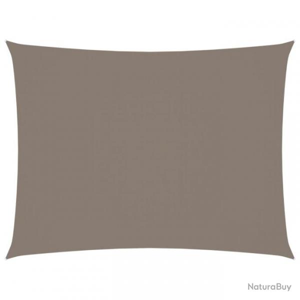 Voile de parasol Tissu Oxford rectangulaire 2x3,5 m Taupe 135421