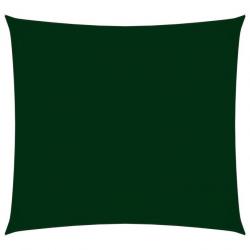 Voile de parasol Tissu Oxford carré 3,6x3,6 m Vert foncé 135468