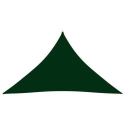 Voile parasol Tissu Oxford triangulaire 3,5x3,5x4,9m Vert foncé 135505