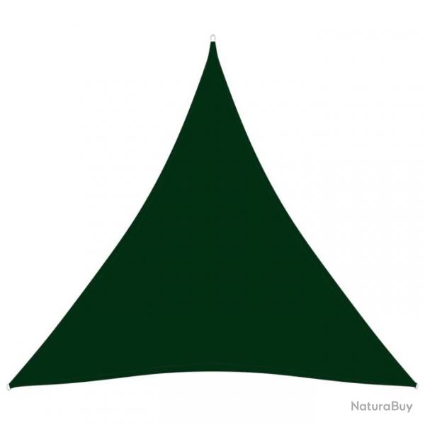 Voile de parasol Tissu Oxford triangulaire 4x4x4 m Vert fonc 135506