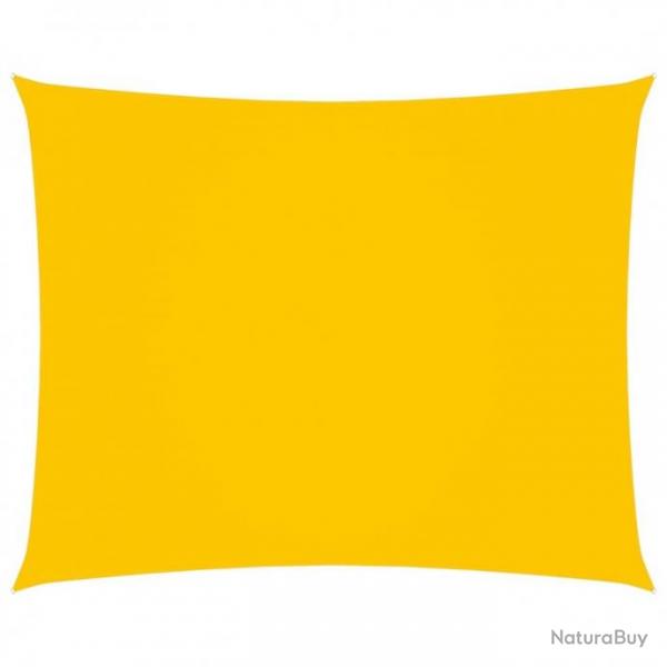 Voile de parasol Tissu Oxford rectangulaire 2,5x4 m Jaune 135592