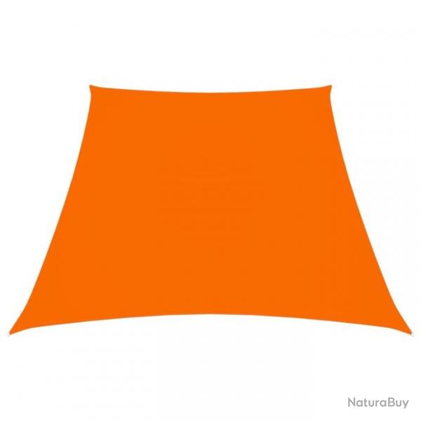 Voile de parasol Tissu Oxford trapze 3/4x2 m Orange 135736