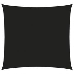 Voile de parasol Tissu Oxford carré 2,5x2,5 m Noir 135741