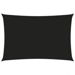 Voile de parasol Tissu Oxford rectangulaire 2x4,5 m Noir 135753