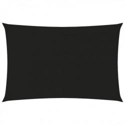 Voile de parasol Tissu Oxford rectangulaire 2,5x5 m Noir 135759