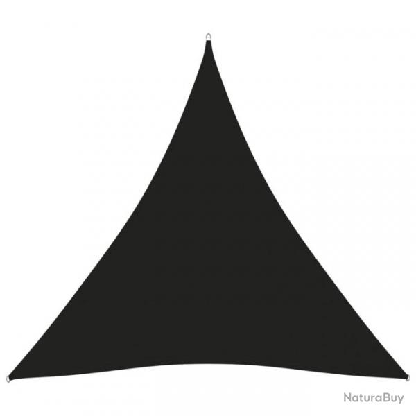 Voile de parasol Tissu Oxford triangulaire 3x3x3 m Noir 135775