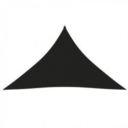 Voile de parasol Tissu Oxford triangulaire 4x4x5,8 m Noir 135782