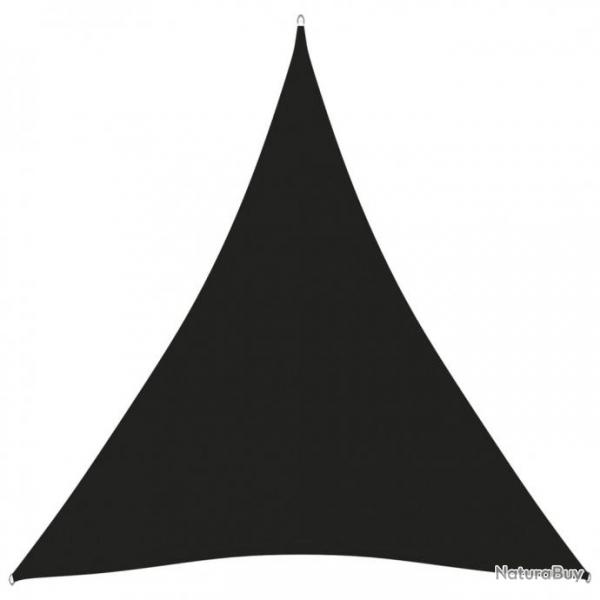 Voile de parasol Tissu Oxford triangulaire 4x5x5 m Noir 135784