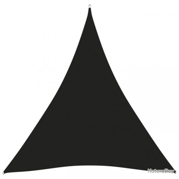 Voile de parasol Tissu Oxford triangulaire 4x5x5 m Noir 135784