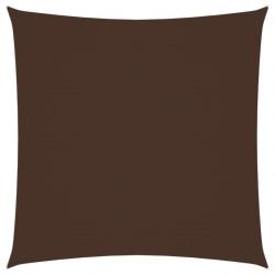 Voile de parasol Tissu Oxford carré 2x2 m Marron 135795