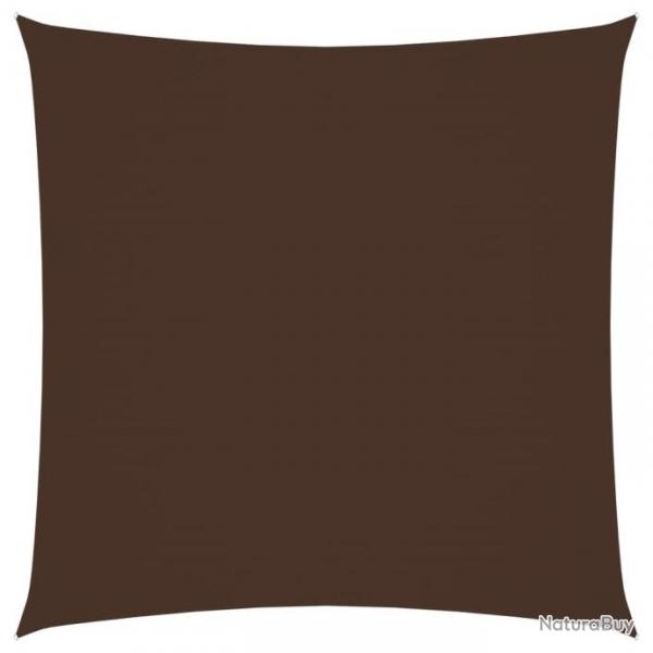 Voile de parasol Tissu Oxford carr 2x2 m Marron 135795