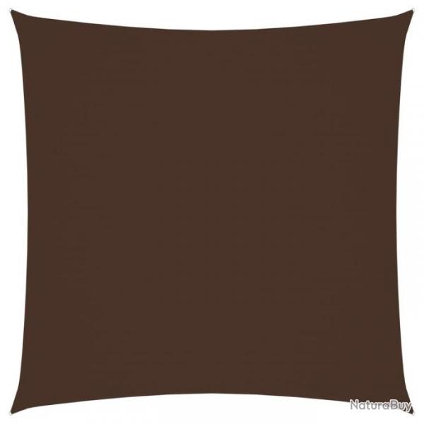 Voile de parasol Tissu Oxford carr 4x4 m Marron 135799