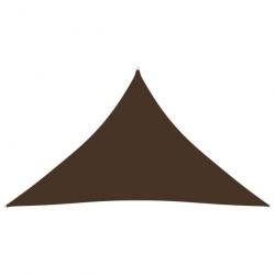 Voile de parasol Tissu Oxford triangulaire 3,5x3,5x4,9 m Marron