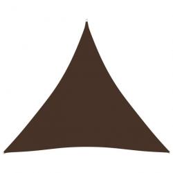 Voile de parasol Tissu Oxford triangulaire 4,5x4,5x4,5 m Marron 135838