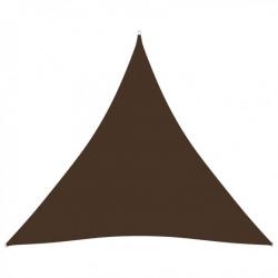 vidaXL Voile de parasol Tissu Oxford triangulaire 5x5x5 m Marron