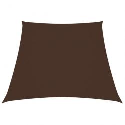 Voile de parasol Tissu Oxford trapèze 4/5x3 m Marron 135848