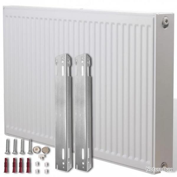 Radiateur Convecteur central horizontal double Blanc 120 x 10 x 60 cm 141194