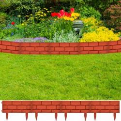 Clôture de jardin avec design de briques 11 pcs 141257