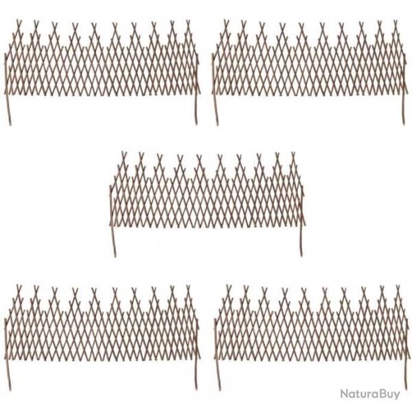 Clture en treillis de saule 5 pcs 141620