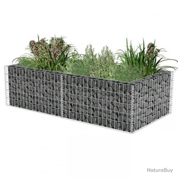 Jardinire  gabion Acier galvanis 180 x 90 x 50 cm 141624