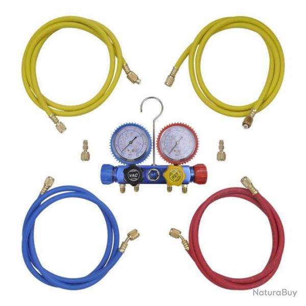 Set manifold 4 voies avec mallette 141657