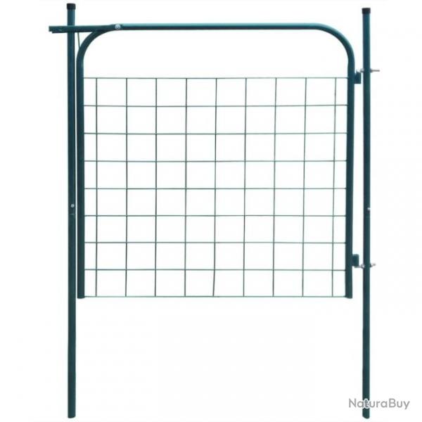 Portail de clture de jardin 100 x 100 cm Vert 142292