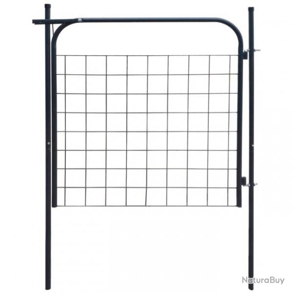 Portail de clture de jardin 100 x 100 cm Anthracite