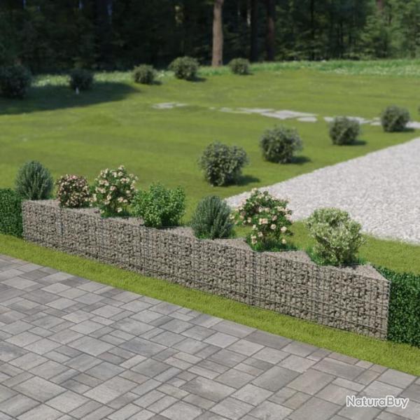 Mur de gabion Acier galvanis 450 x 30 x 50 cm 143572