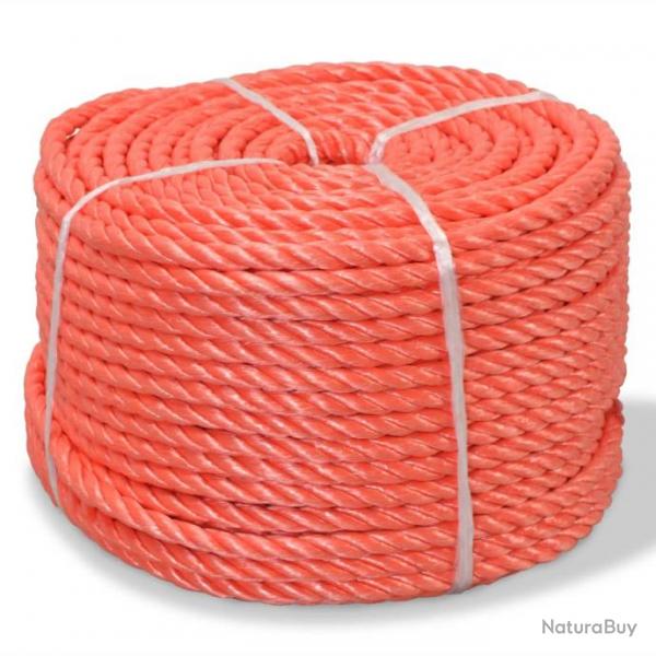 Corde torsade Polypropylne 10 mm 250 m Orange 143834