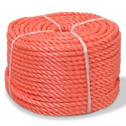 Corde torsadée Polypropylène 14 mm 100 m Orange 143838