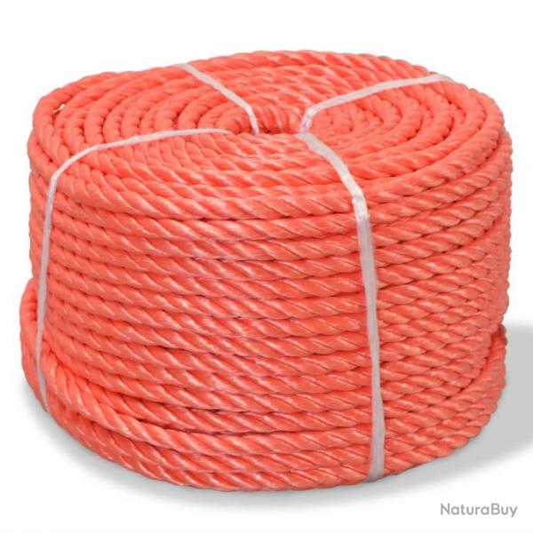 Corde torsade Polypropylne 14 mm 100 m Orange 143838