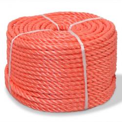 Corde torsadée Polypropylène 14 mm 250 m Orange 143839