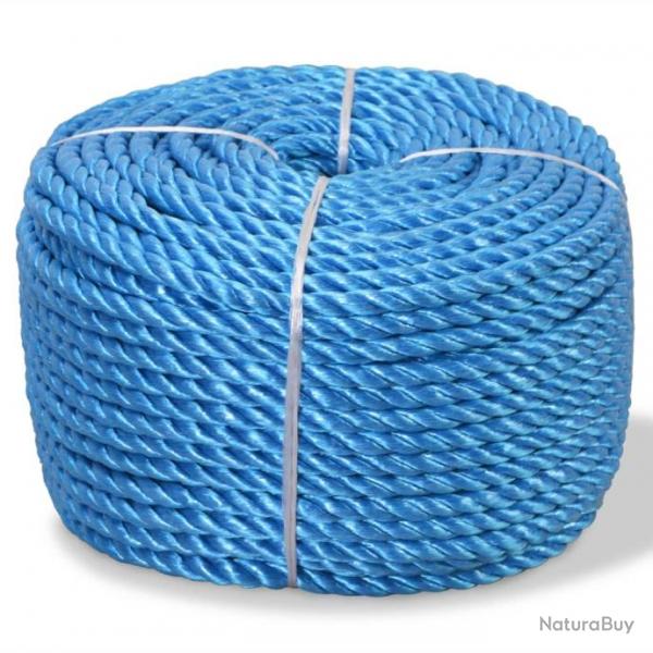 Corde torsade Polypropylne 10 mm 250 m Bleu 143844