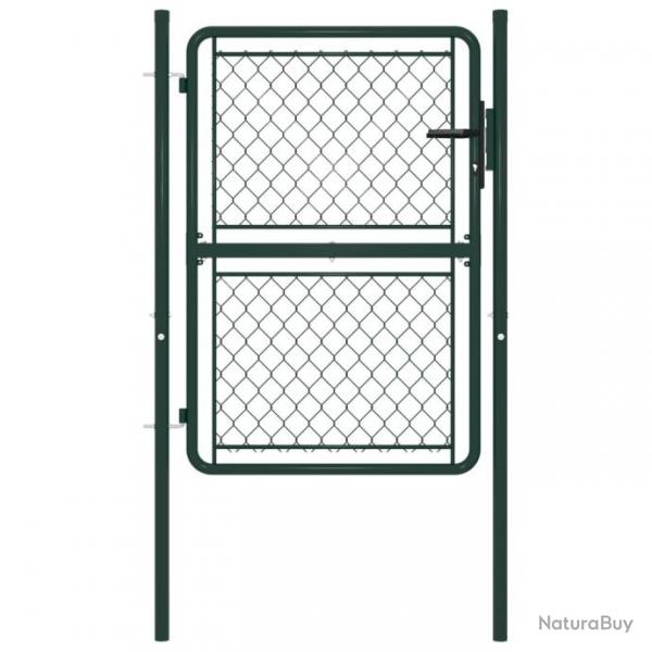 Portillon Acier 100 x 150 cm Vert 144405