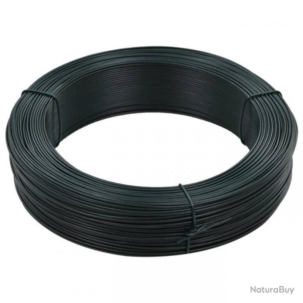 Fil de liaison de clture 250 m 1,4/2 mm Acier Vert noirtre 144476