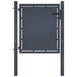 Portail de jardin Acier 100 x 100 cm Anthracite 144518