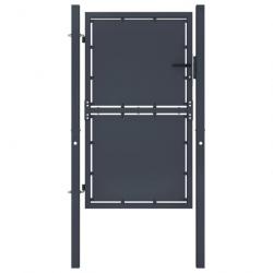 Portail de jardin Acier 100 x 125 cm Anthracite 144519