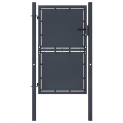 Portail de jardin Acier 100 x 200 cm Anthracite