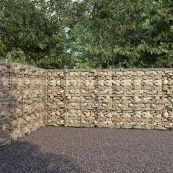 Mur à gabion avec couvercles Acier galvanisé 600 x 30 x 200 cm 144915