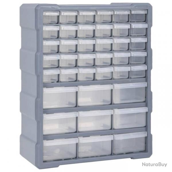 Organisateur multi-tiroirs avec 39 tiroirs 38x16x47 cm 147586