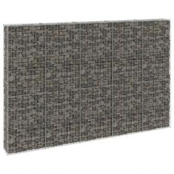 Mur en gabion avec couvercles Acier galvanisé 300x30x200 cm 147823