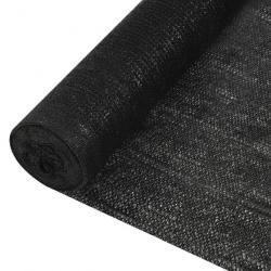 voile Filet brise-vue Noir 1,2x25 m PEHD 150 g/m² 149339