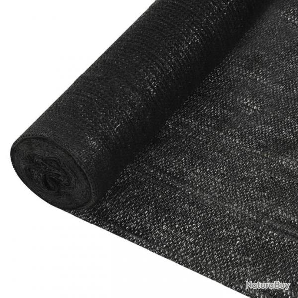 voile Filet brise-vue Noir 1,2x25 m PEHD 150 g/m 149339