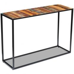 Table console Bois de récupération massif 110 x 35 x 76 cm 243337