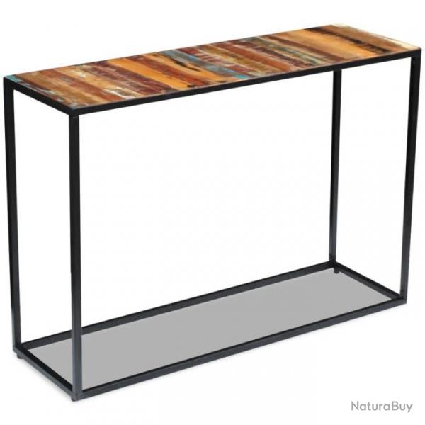 Table console Bois de rcupration massif 110 x 35 x 76 cm 243337