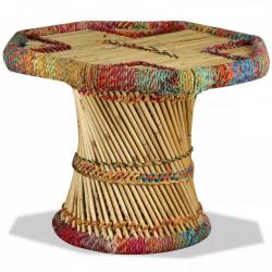 Table basse Bambou avec Détails Chindi Multicolore 244214